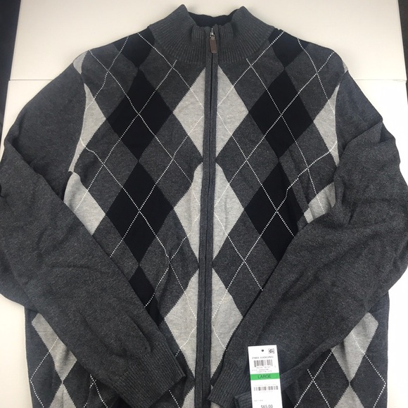 Club Room Other - Club Room Charcoal Zip Sweater